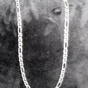 Authentic 18 inch 925 Italy Figaro link silver necklace
